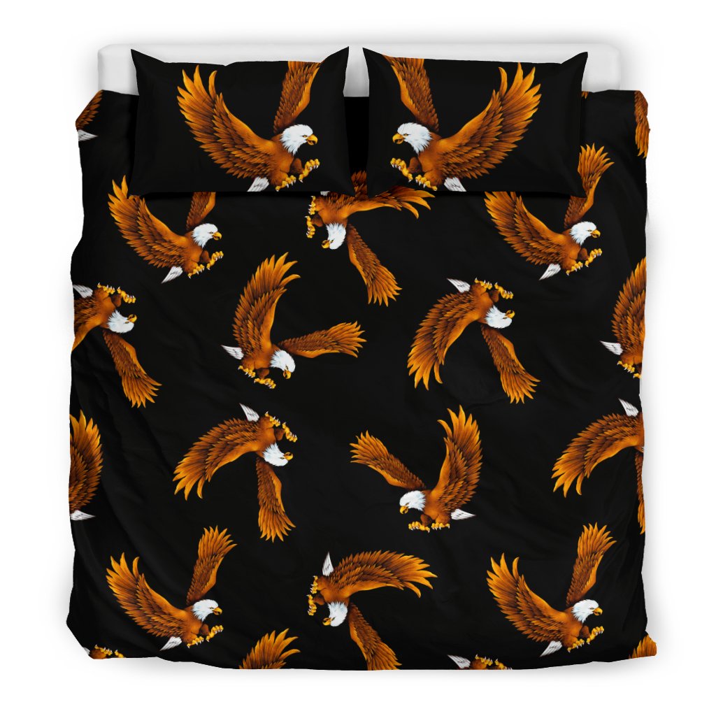 Eagles Print Pattern Duvet Cover Bedding Set