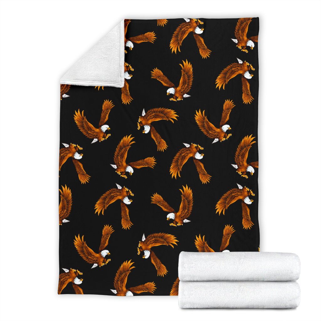 Eagles Print Pattern Fleece Blanket
