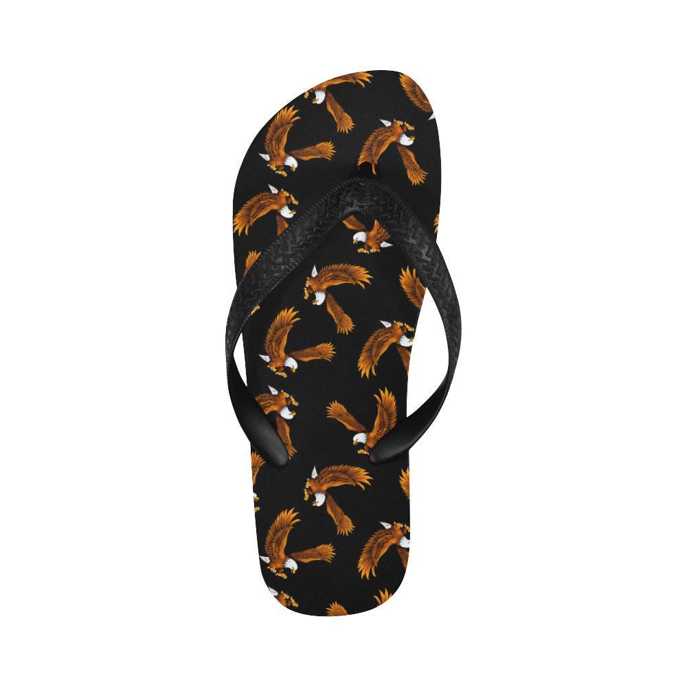 Eagles Print Pattern Flip Flops-JTAMIGO.COM