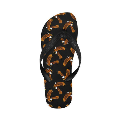 Eagles Print Pattern Flip Flops-JTAMIGO.COM
