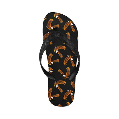 Eagles Print Pattern Flip Flops-JTAMIGO.COM