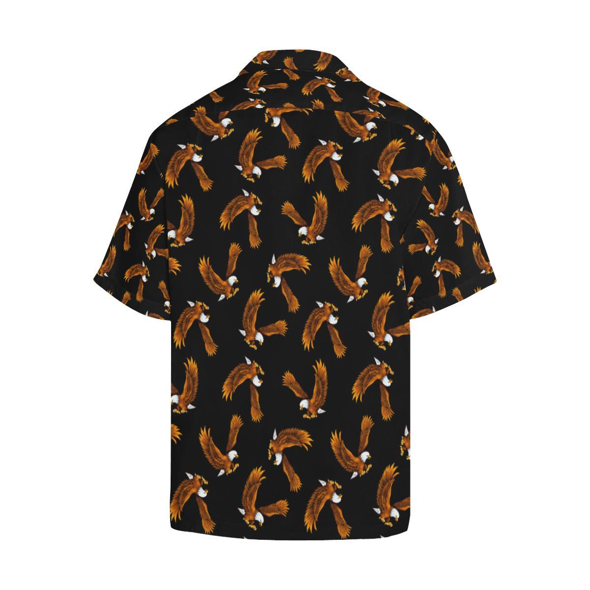 Eagles Print Pattern Men Aloha Hawaiian Shirt