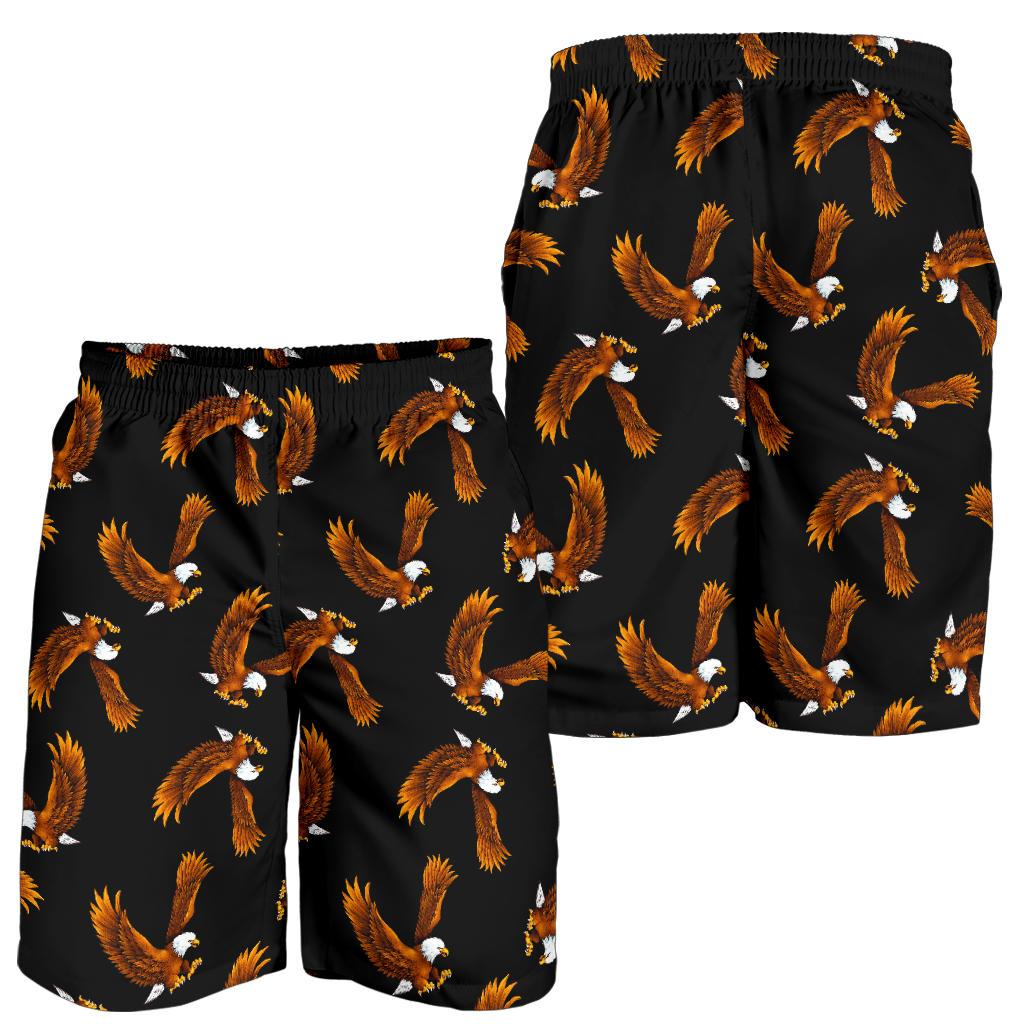 Eagles Print Pattern Mens Shorts-JTAMIGO.COM