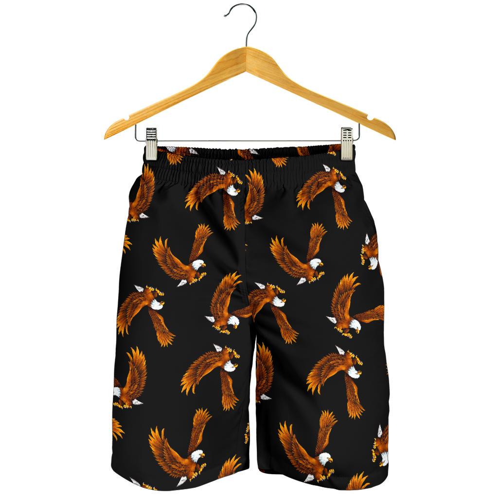 Eagles Print Pattern Mens Shorts-JTAMIGO.COM