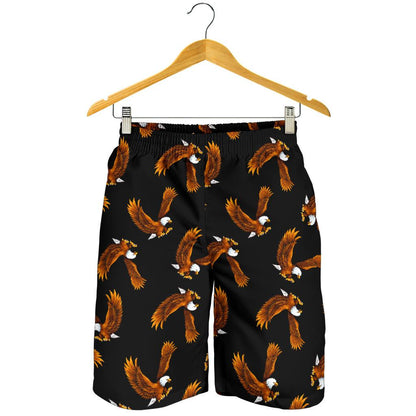 Eagles Print Pattern Mens Shorts-JTAMIGO.COM
