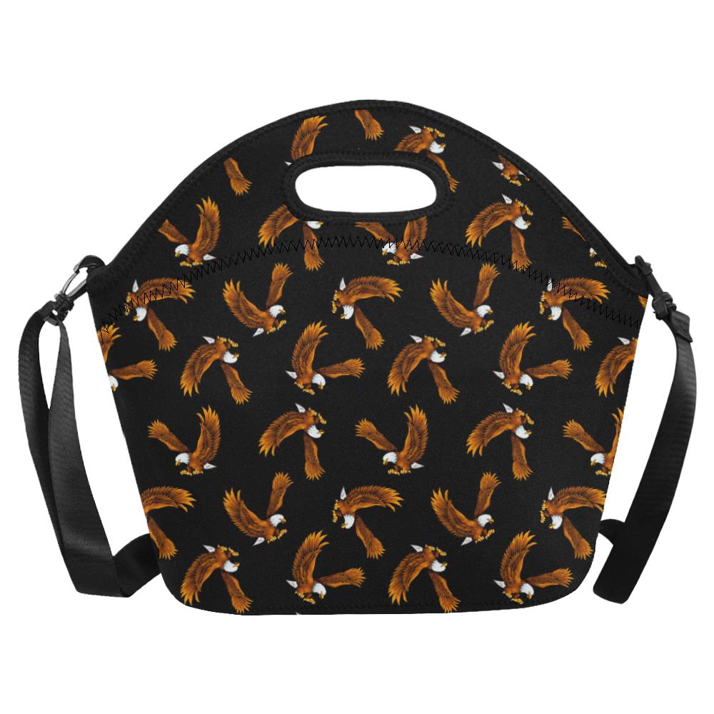 Eagles Print Pattern Neoprene Lunch Bag (Model 1669)(Large)-JTAMIGO.COM