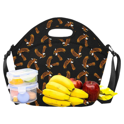 Eagles Print Pattern Neoprene Lunch Bag (Model 1669)(Large)-JTAMIGO.COM