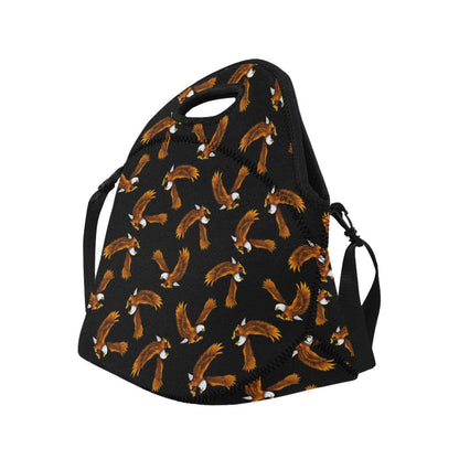Eagles Print Pattern Neoprene Lunch Bag (Model 1669)(Large)-JTAMIGO.COM