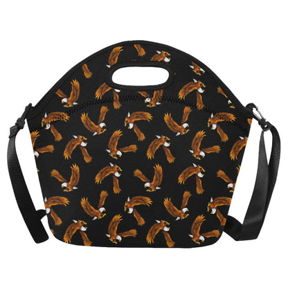 Eagles Print Pattern Neoprene Lunch Bag (Model 1669)(Large)-JTAMIGO.COM