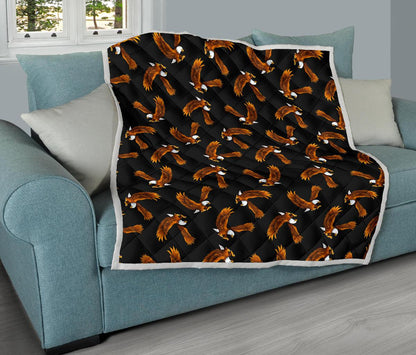 Eagles Print Pattern Premium Quilt-JTAMIGO.COM