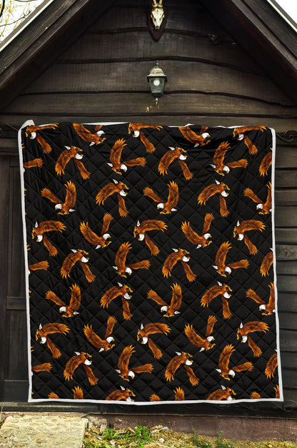 Eagles Print Pattern Premium Quilt-JTAMIGO.COM