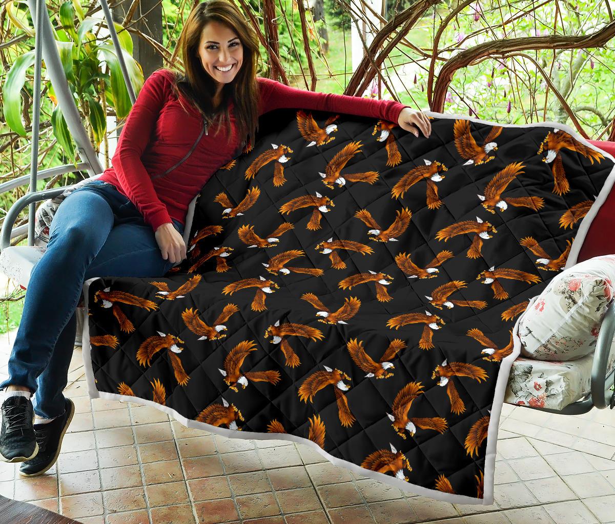 Eagles Print Pattern Premium Quilt-JTAMIGO.COM