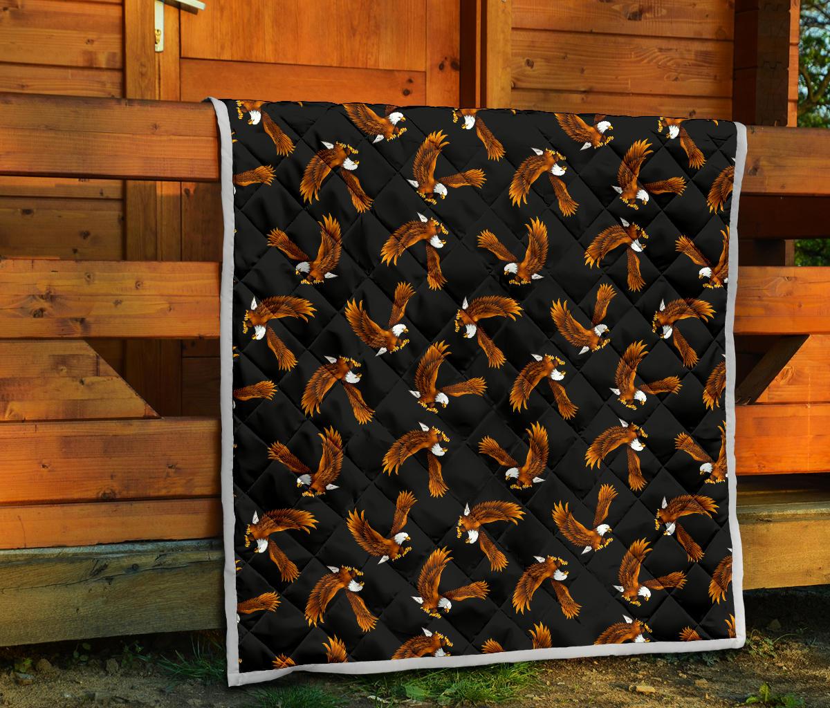 Eagles Print Pattern Premium Quilt-JTAMIGO.COM