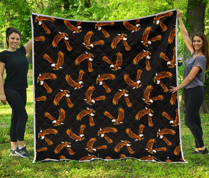 Eagles Print Pattern Premium Quilt-JTAMIGO.COM