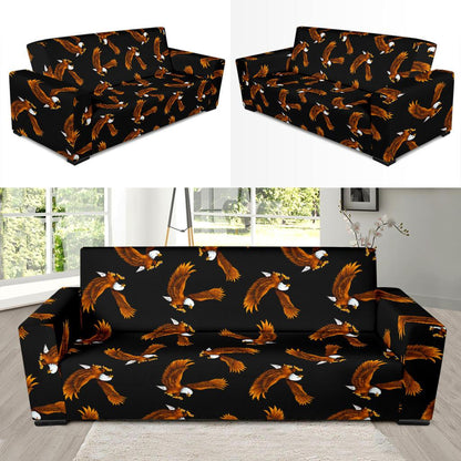 Eagles Print Pattern Sofa Slipcover-JTAMIGO.COM