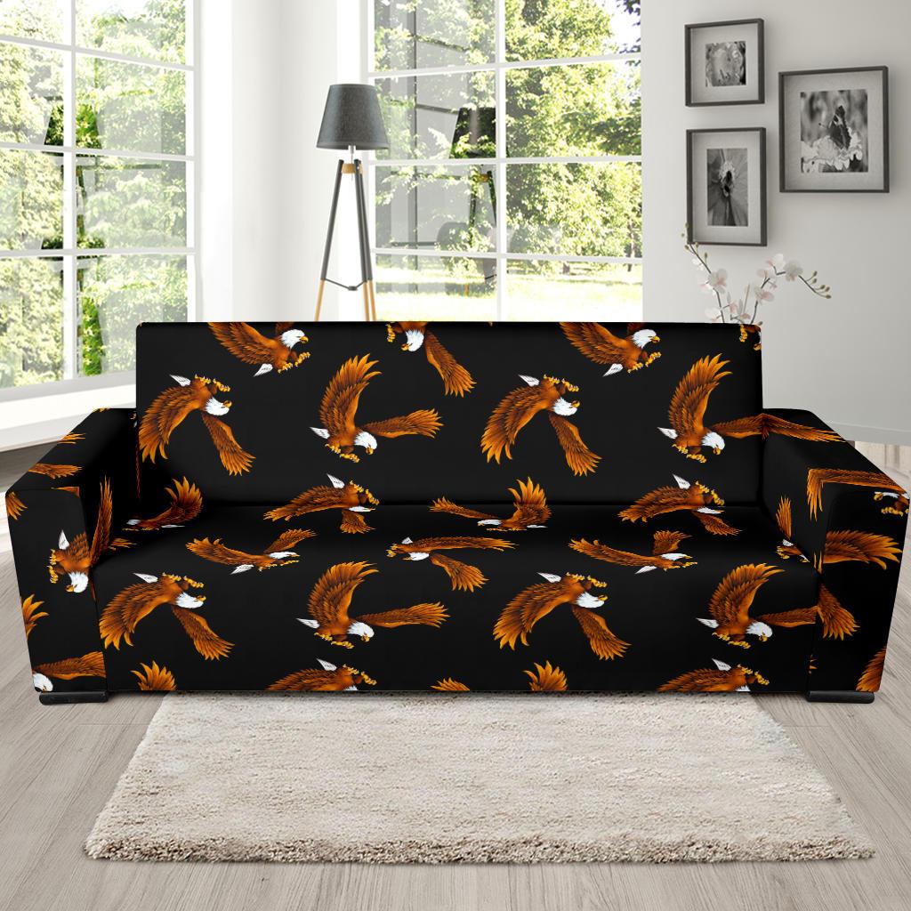 Eagles Print Pattern Sofa Slipcover-JTAMIGO.COM