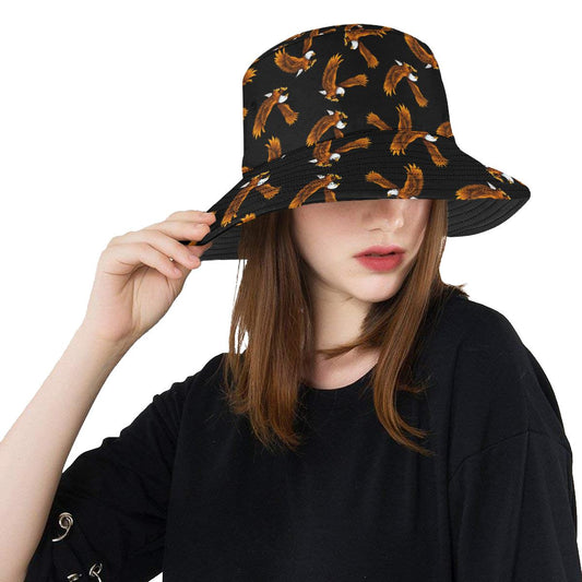 Eagles Print Pattern Unisex Bucket Hat
