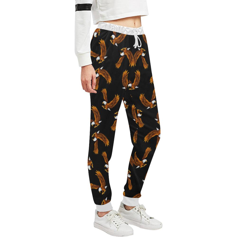 Eagles Print Pattern Unisex Casual Sweatpants (Model L11)-JTAMIGO.COM