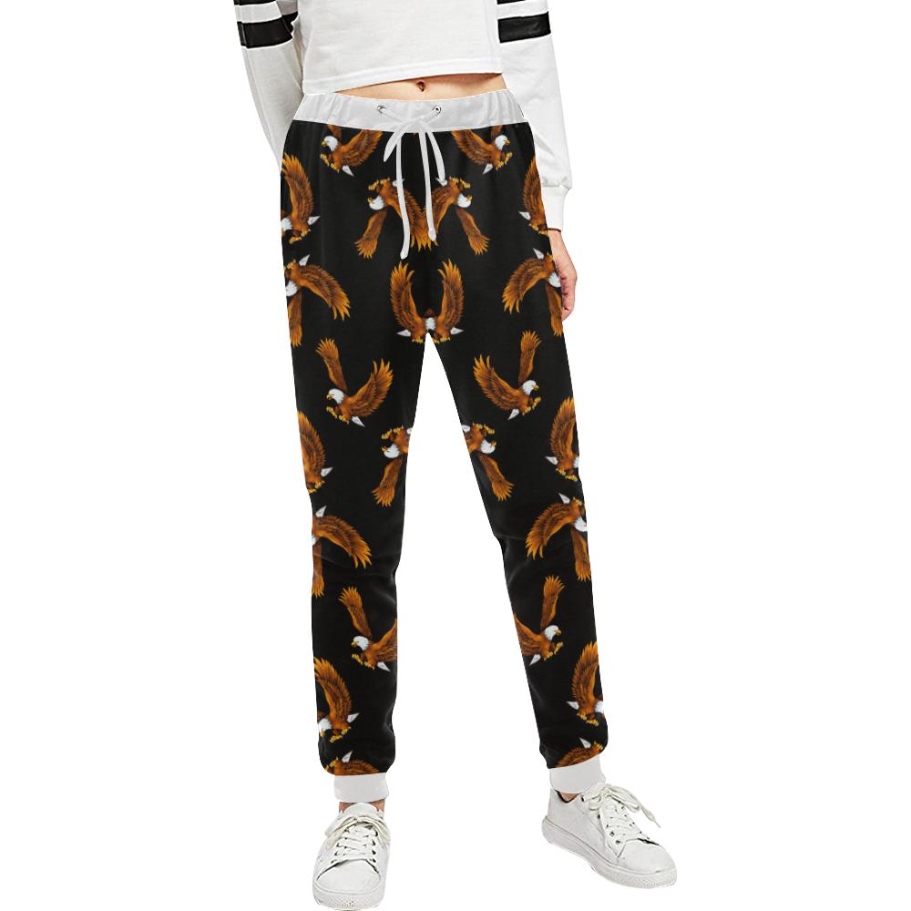 Eagles Print Pattern Unisex Casual Sweatpants (Model L11)-JTAMIGO.COM