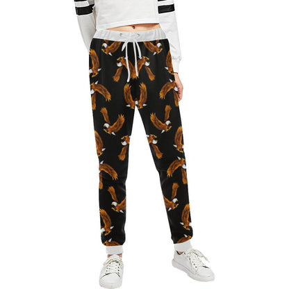 Eagles Print Pattern Unisex Casual Sweatpants (Model L11)-JTAMIGO.COM