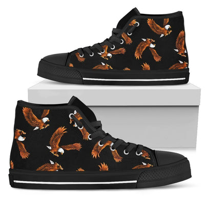 Eagles Print Pattern Women High Top Shoes