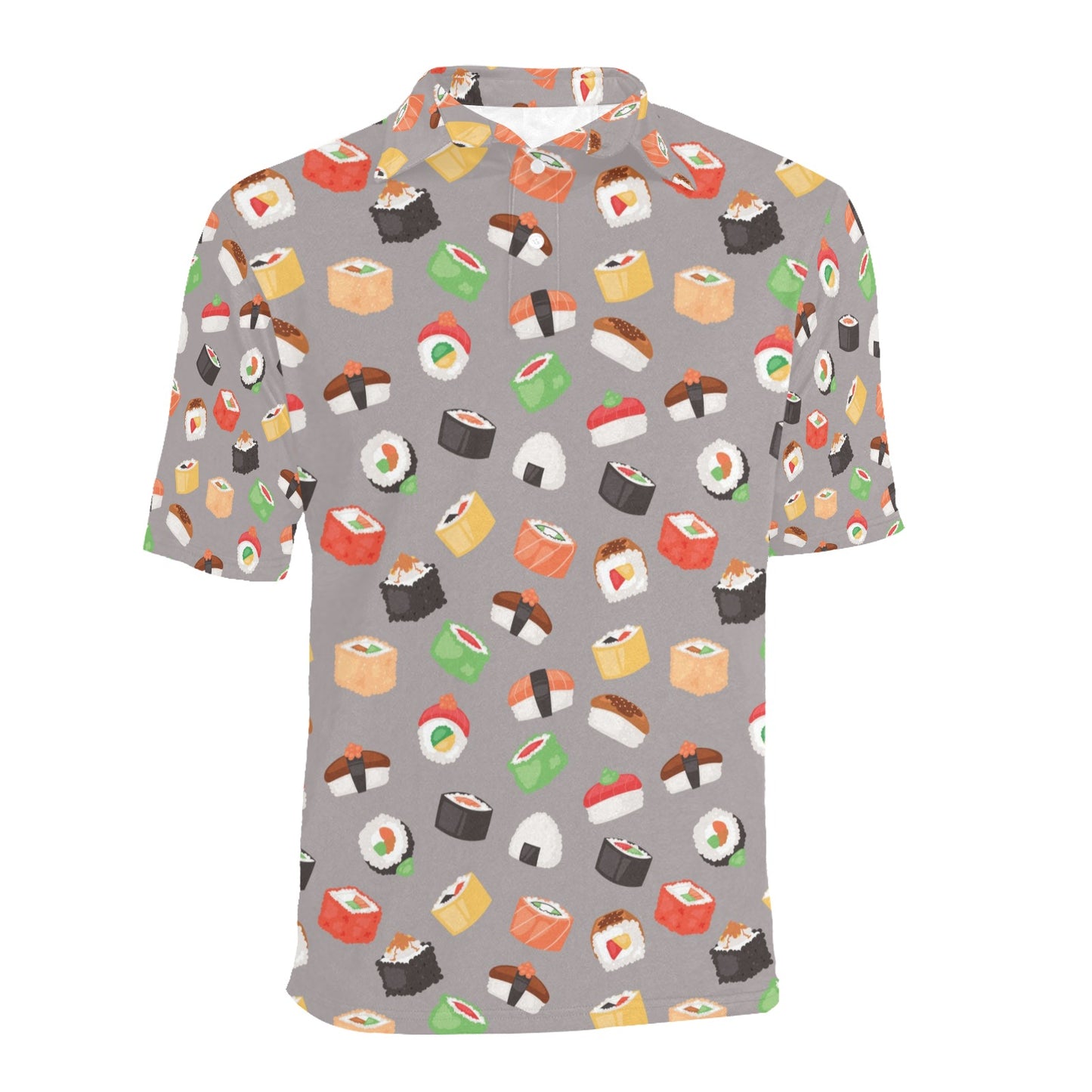 Sushi Print Design LKS307 Men Polo Shirt