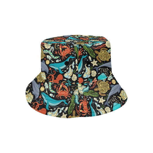 Underwater Animal Print Design LKS301 Unisex Bucket Hat
