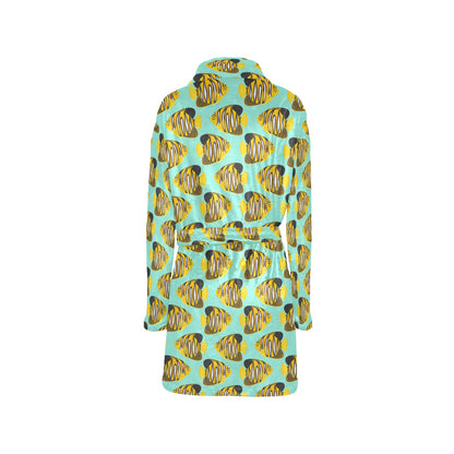 Angelfish Print Design LKS402 Women's Fleece Robe