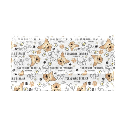 Yorkshire Terriers Print Design LKS308 Women's Trifold Wallet