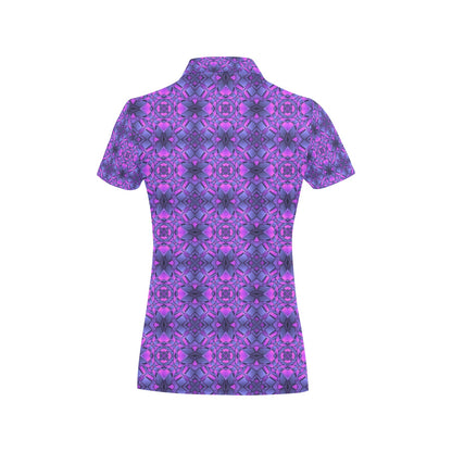 kaleidoscope Pattern Print Design Women's Polo Shirt
