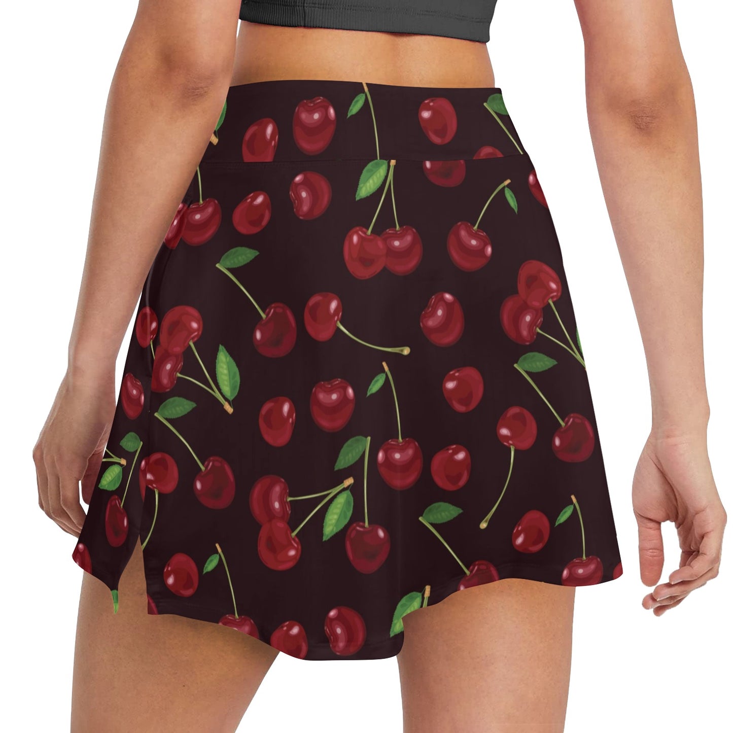 Cherry Fresh Pattern 17" Golf & Pickleball Skort with Pockets