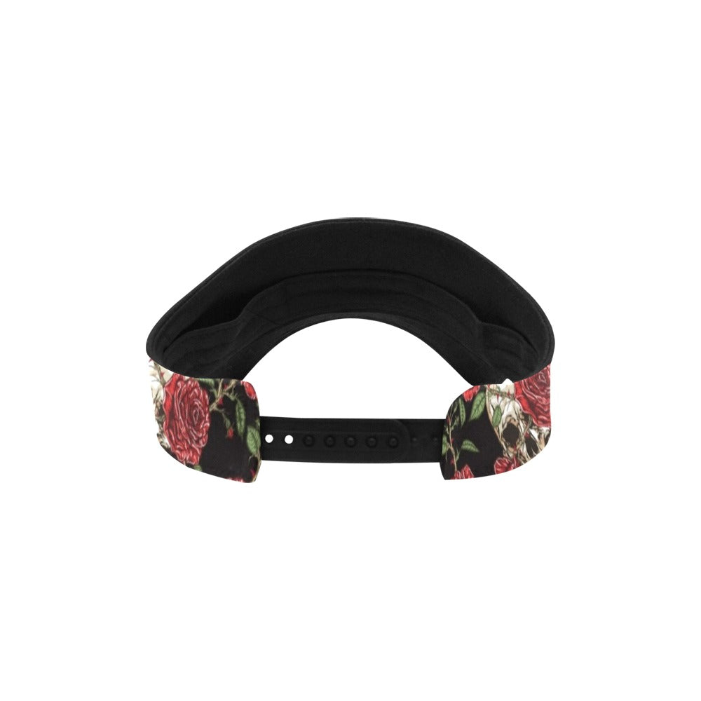 Skull And Roses Print Design LKS303 Unisex Sun Visor