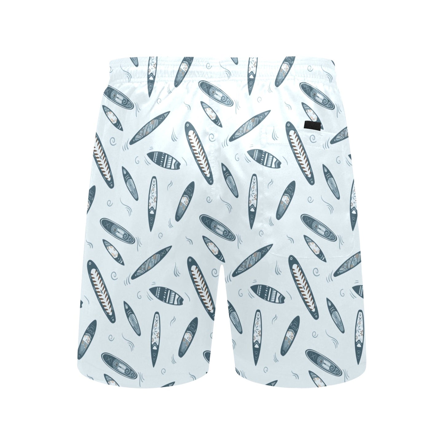 Surfboard Print Design LKS306 Men's Swim Trunks Beach Shorts