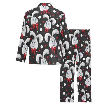 Rabbit Pattern Print Design RB012 Men's Long Pajama Set