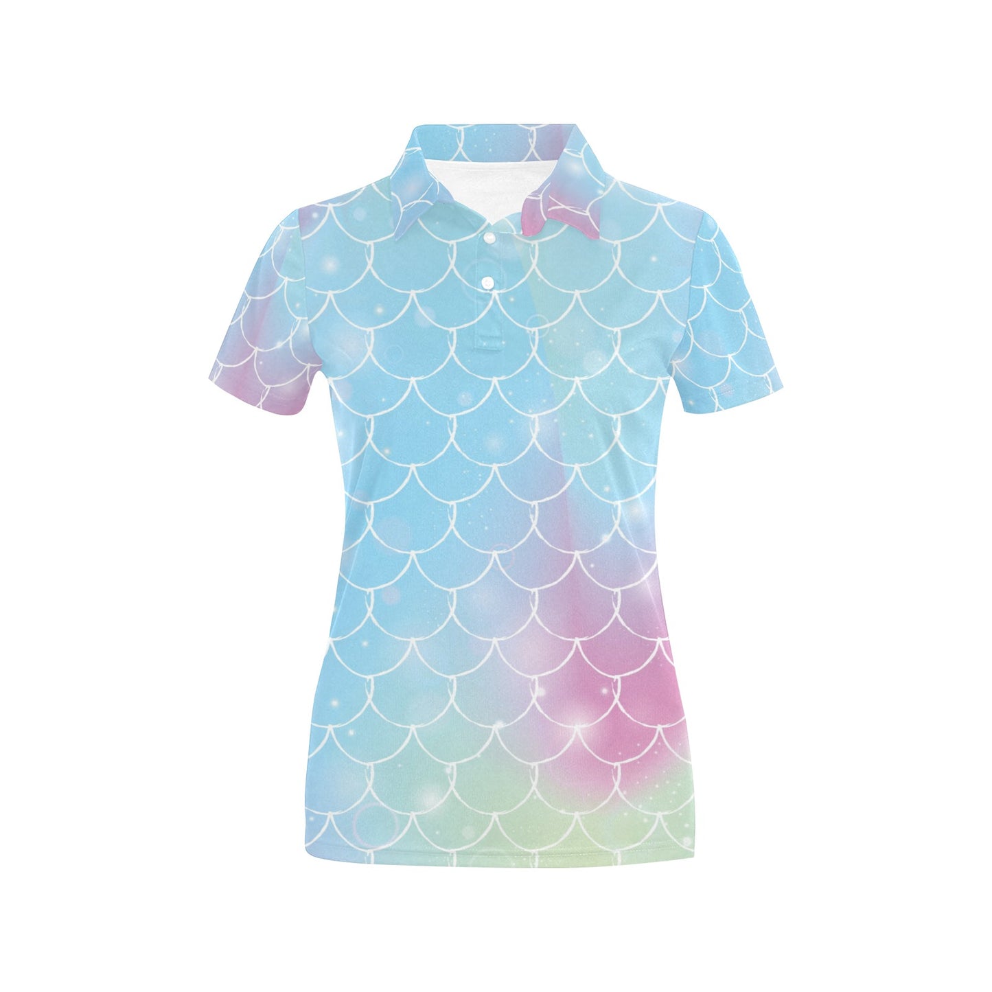 Rainbow Pattern Print Design A06 Women's Polo Shirt