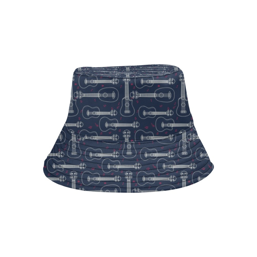 Ukulele Print Design LKS401 Unisex Bucket Hat