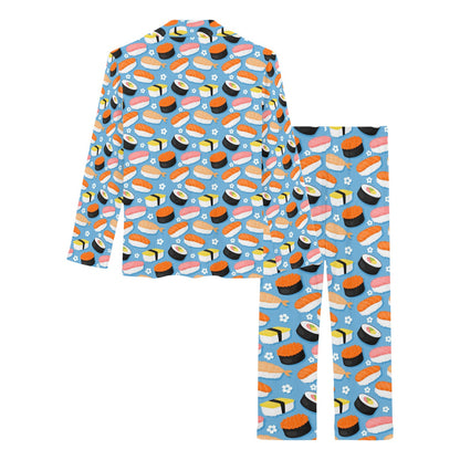 Sushi Print Design LKS304 Women's Long Pajama Set