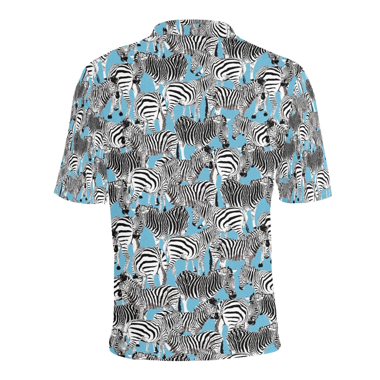 Zebra Print Design LKS305 Men Polo Shirt