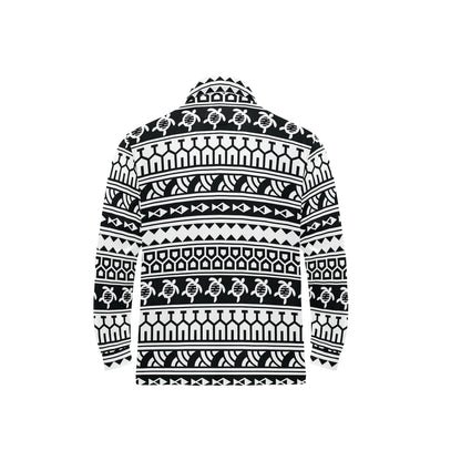 Samoan Pattern Print Design LKS303 Long Sleeve Polo Shirt For Men's