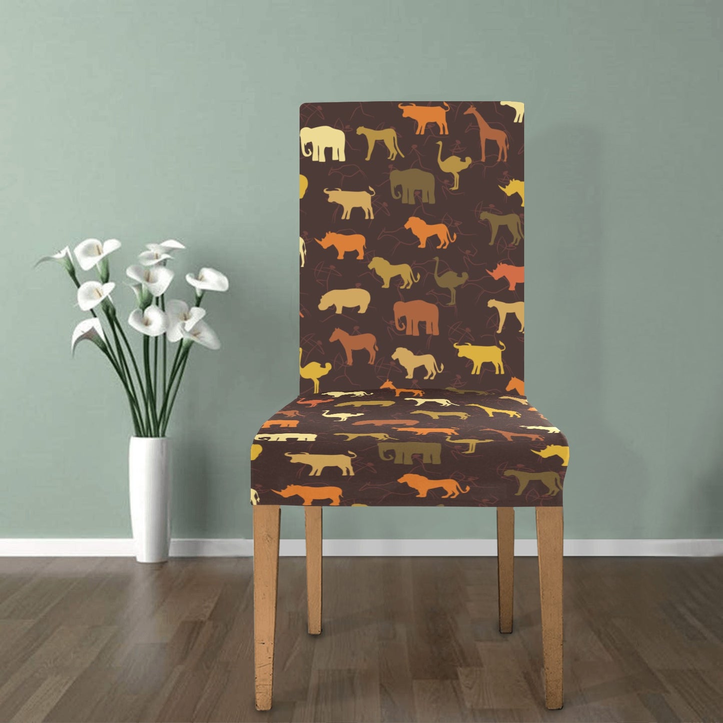 Safari Animal Print Design LKS301 Dining Chair Slipcover