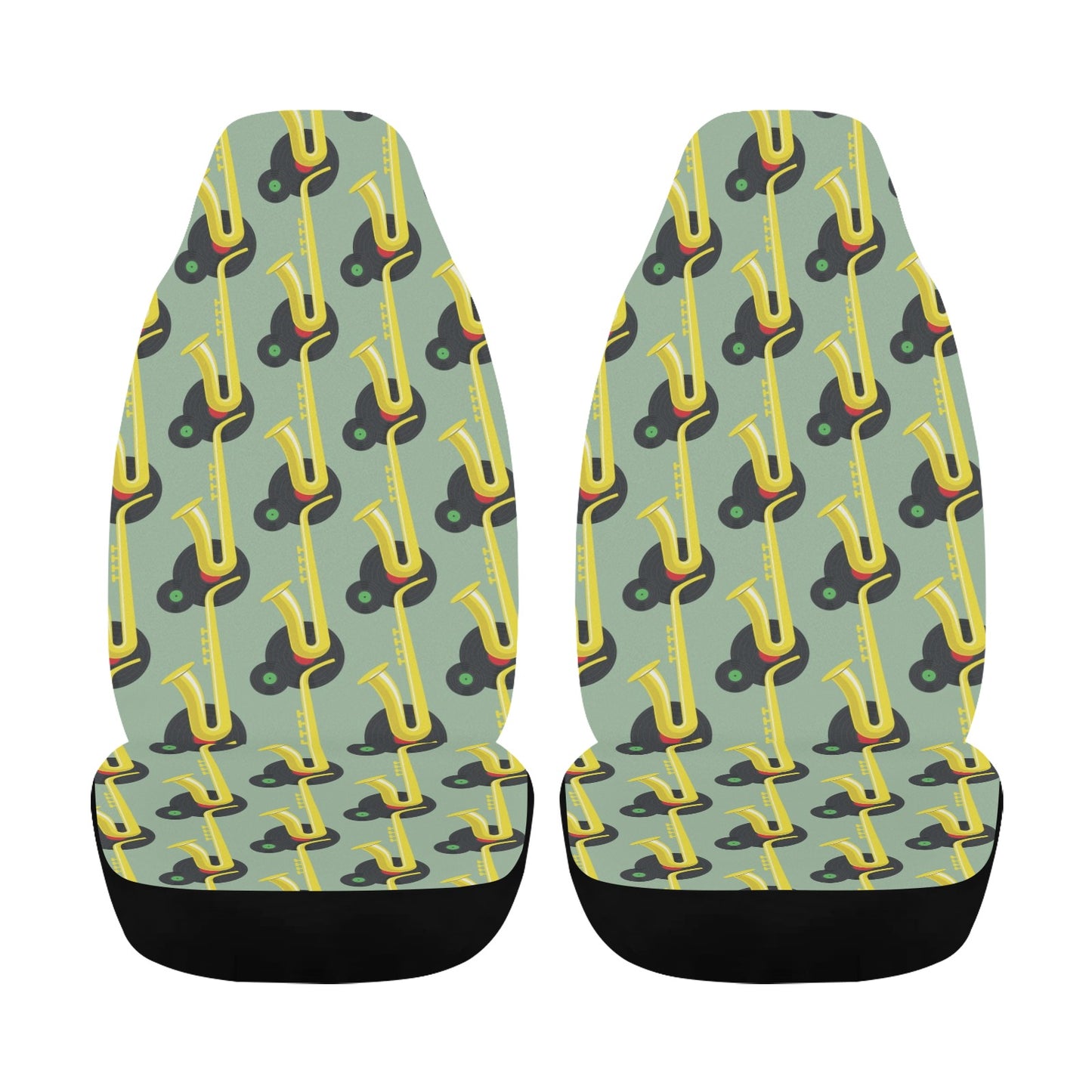 Saxophone Print Design LKS405 Car Seat Covers