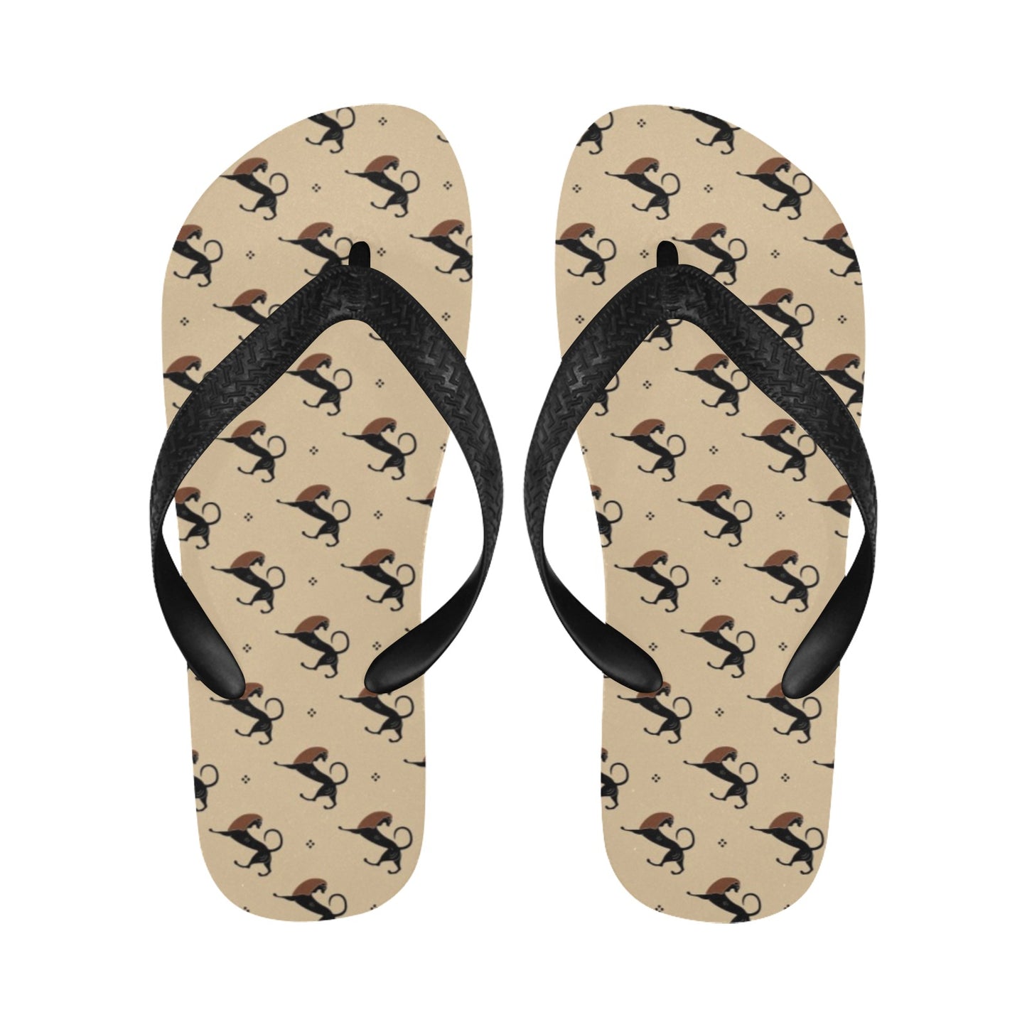 Ancient Greek Print Design LKS3011 Flip Flops