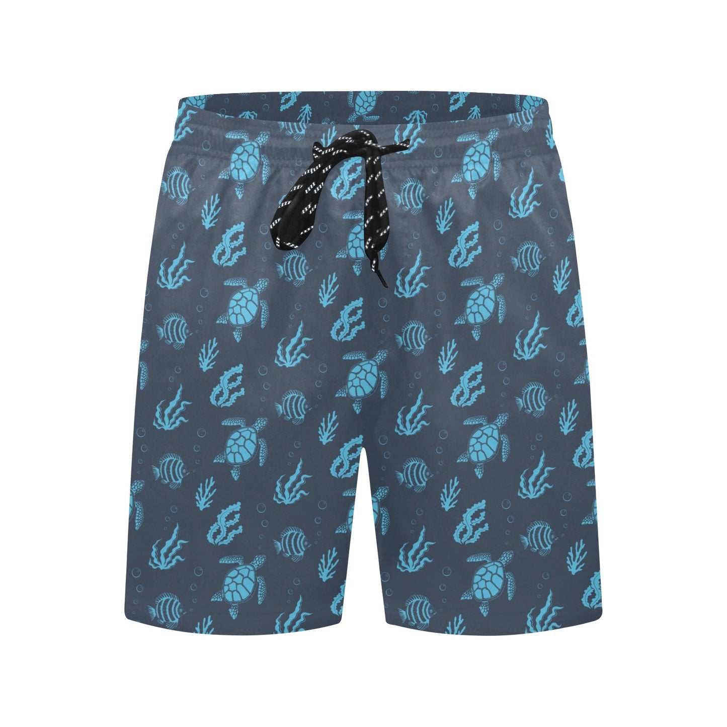 Sea Turtle Print Design LKS307 Men's Swim Trunks Beach Shorts