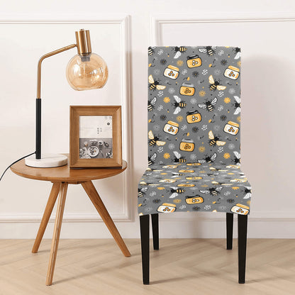 Honey Bee Print Design LKS301 Dining Chair Slipcover