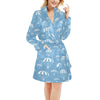 Skydiver Print Design LKS305 Women's Fleece Robe