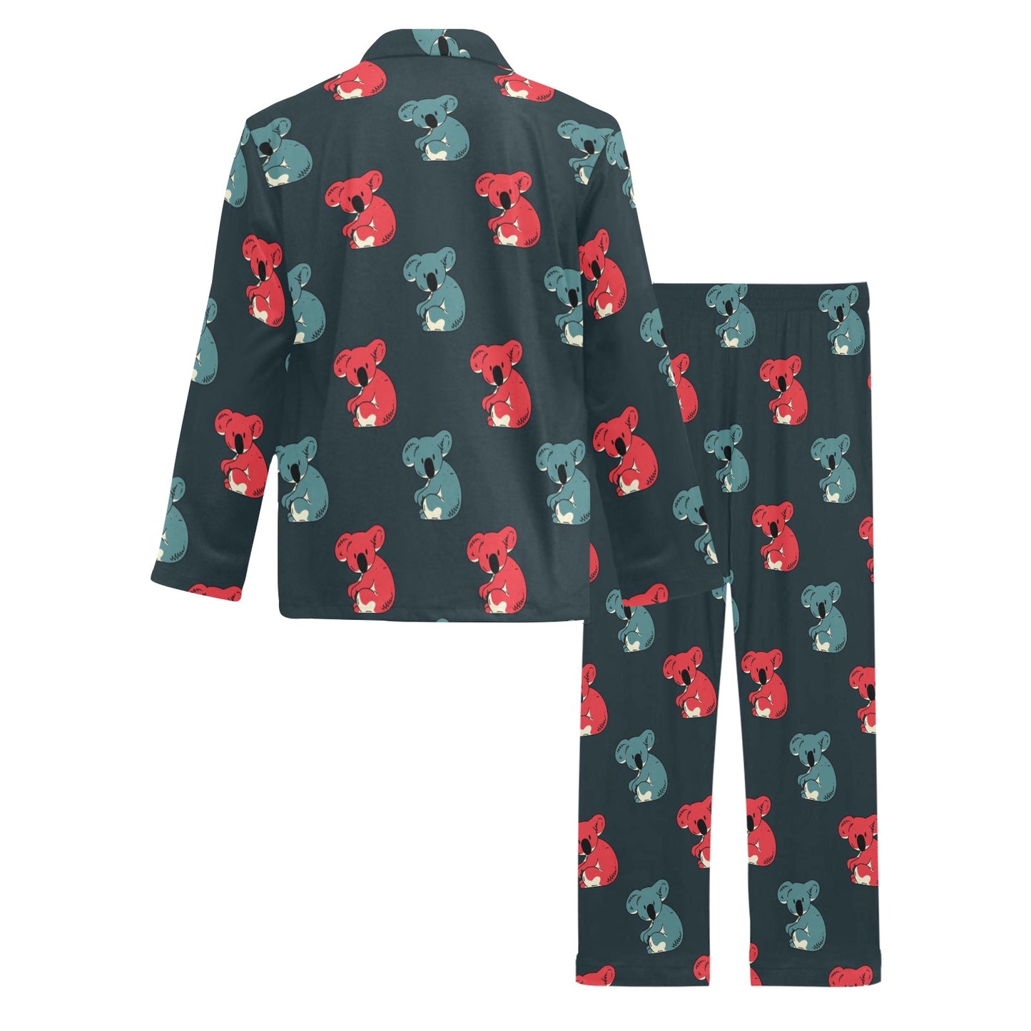Koala Pattern Print Design 02 Men's Long Pajama Set
