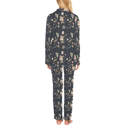 Bohemian Pattern Print Design 09 Women's Long Pajama Set