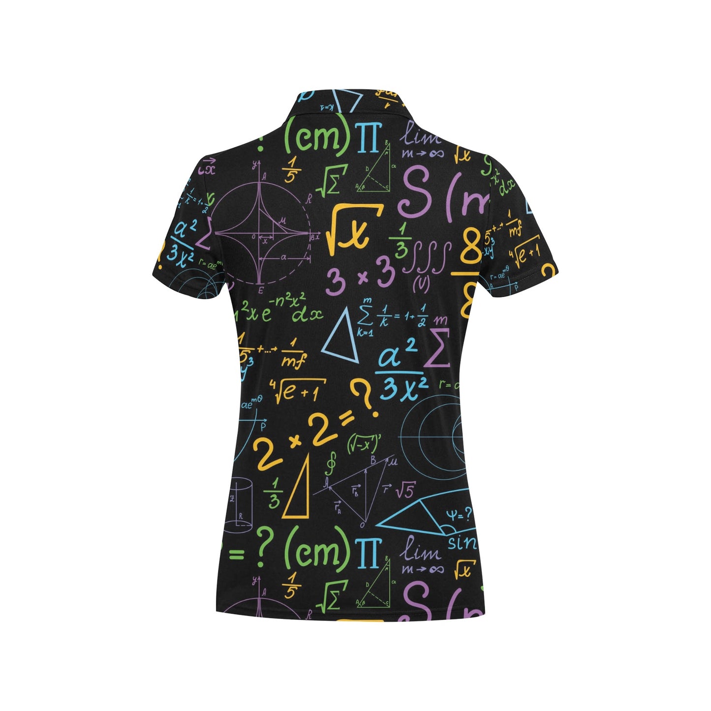 Math Pattern Print Design 03 Women's Polo Shirt