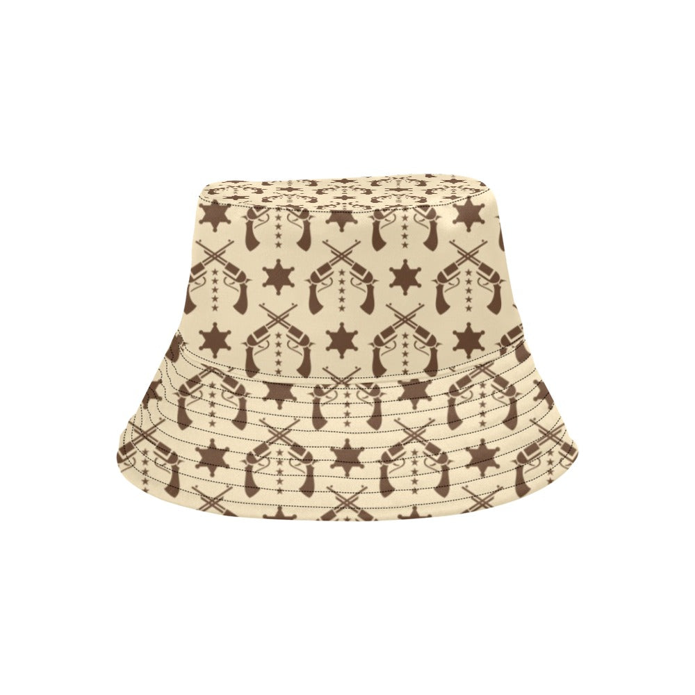 Western Cowboy Print Design LKS302 Unisex Bucket Hat