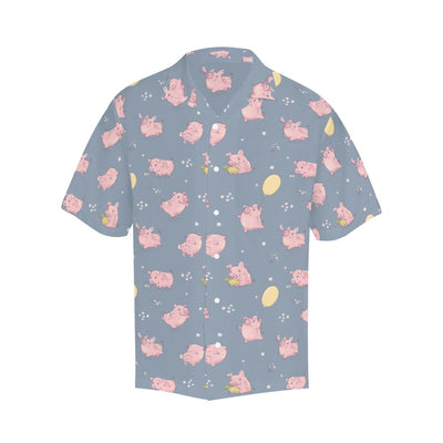 Pig Print Design LKS405 Men's Men's Hawaiian Shirt